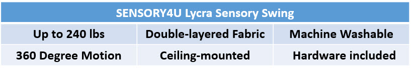 SENSORY4U Lycra Sensory Swing