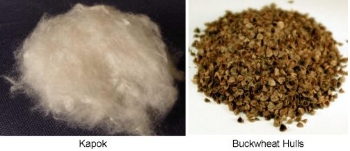Kapok vs Buckwheat Hulls