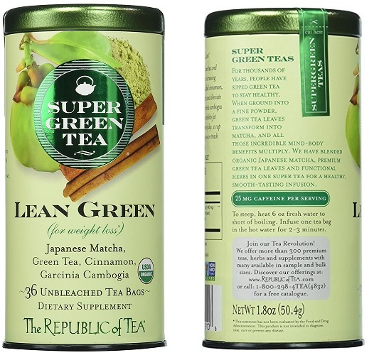 The Republic Of Tea Lean Green Supergreen Tea