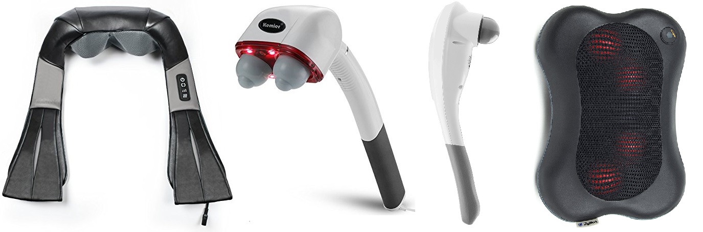 Types of hand held massagers